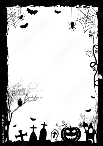 Holiday illustration on theme of Halloween