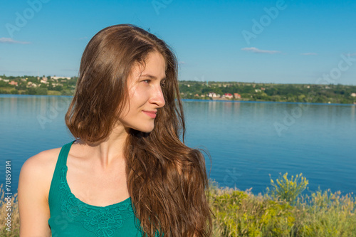 The girl on the bank of the River, 29.06.2014.