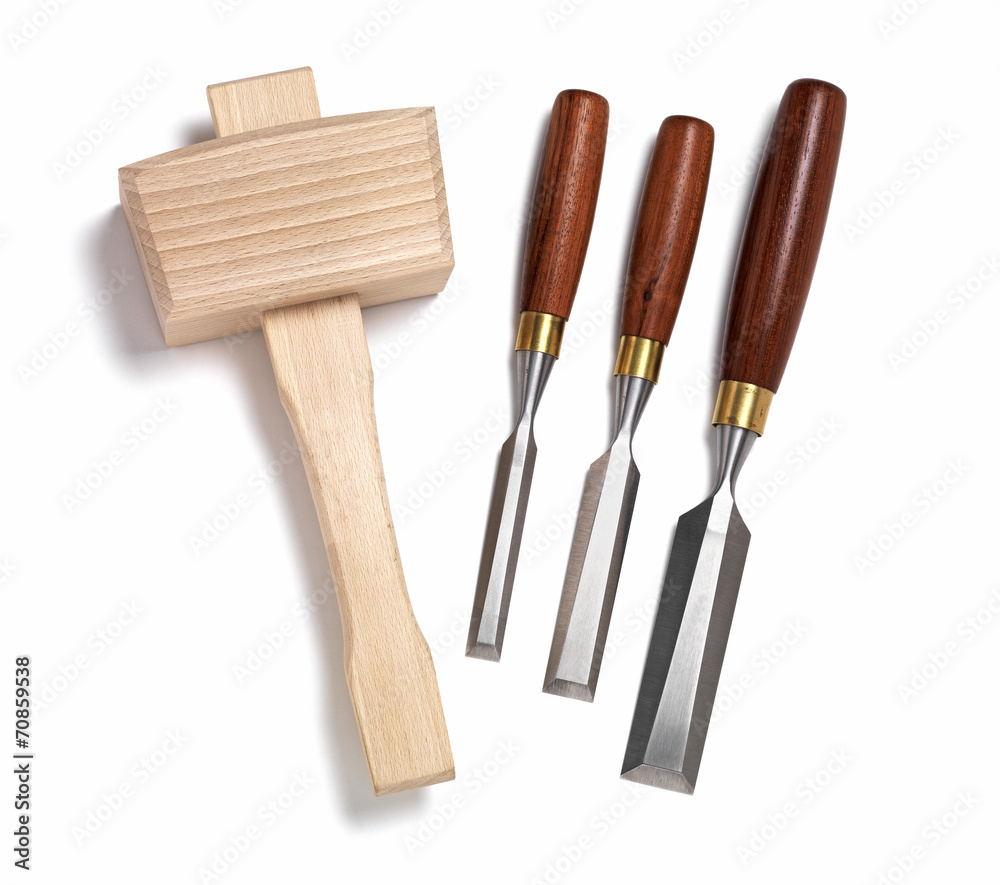 Chisel and Mallet set Photos | Adobe Stock