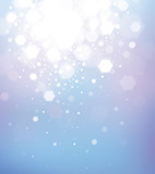 Vector abstract blue bokeh background.