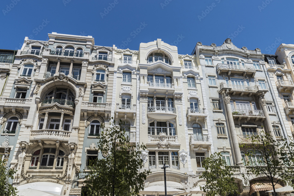 old buildings in Lisbon, Portugal