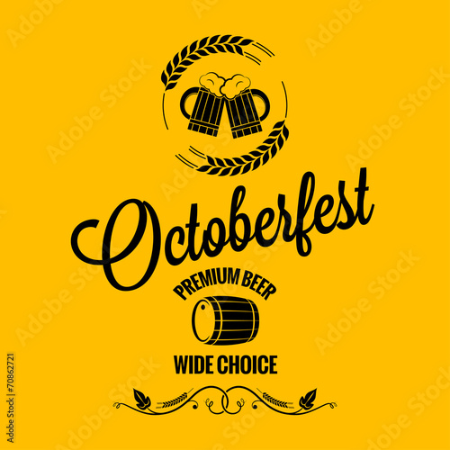 october fest beer design background