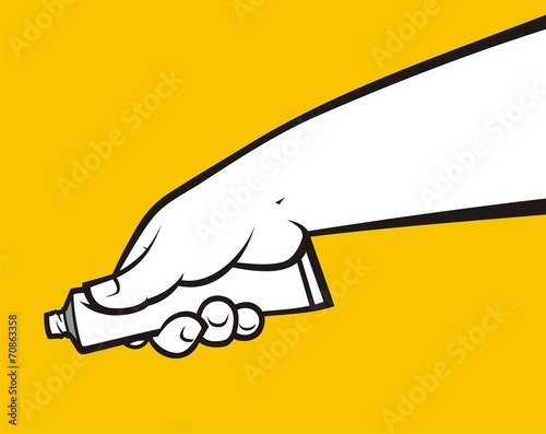 Toothpaste hand