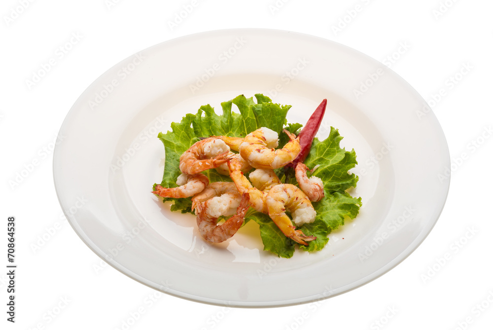 Unshelled king prawn Unshelled king prawn