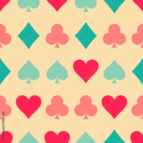 Playing cards pattern