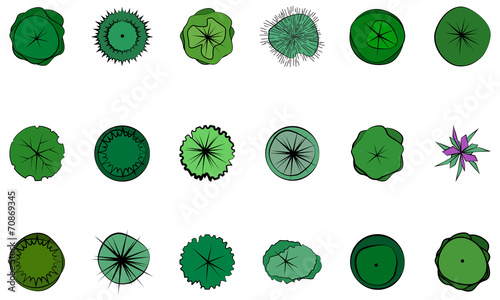 Landscape design symbols