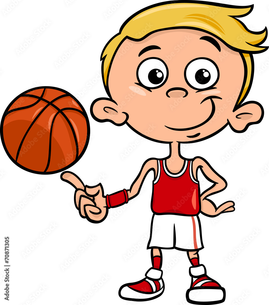 boy basketball player cartoon illustration boy basketball player cartoon illustration