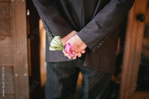 Slika na platnu Corsage for a wedding