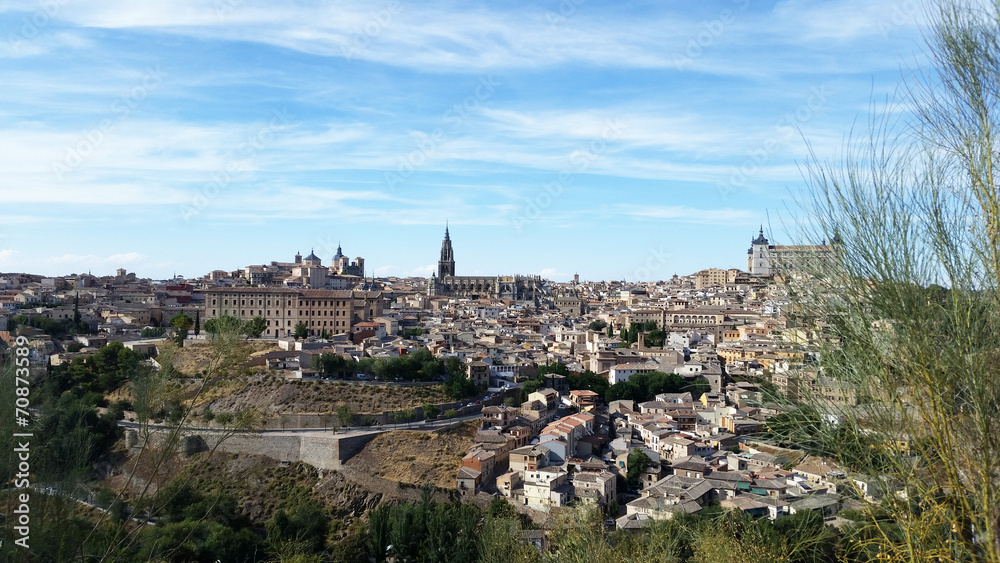 medieval Spain - Toledo. city skyline