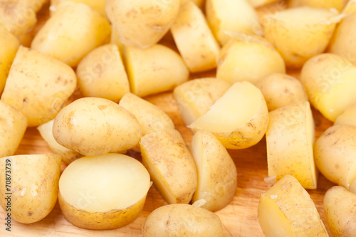 boiled new potatoes