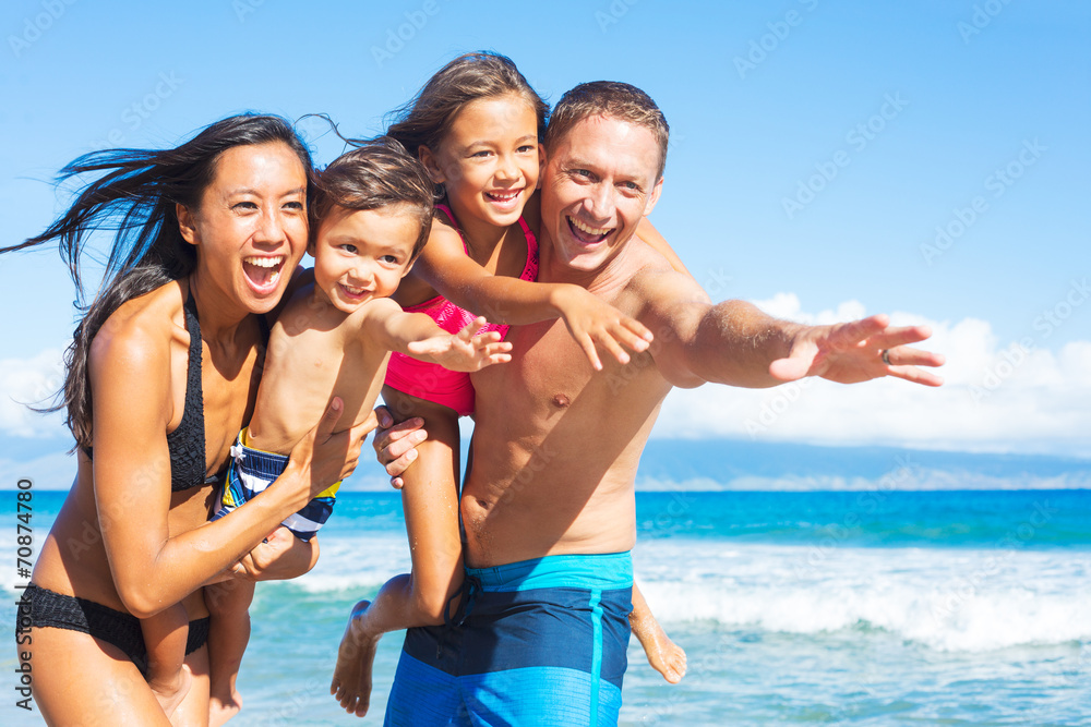 Family on the Beach - Stock Photo - Masterfile - Rights-Managed