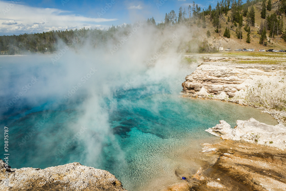 steaming pool