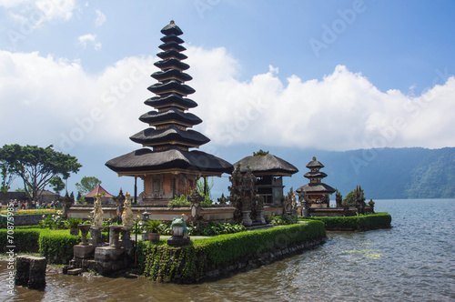 Ulun Danu temple on lake Bratan  Bali  Indonesia