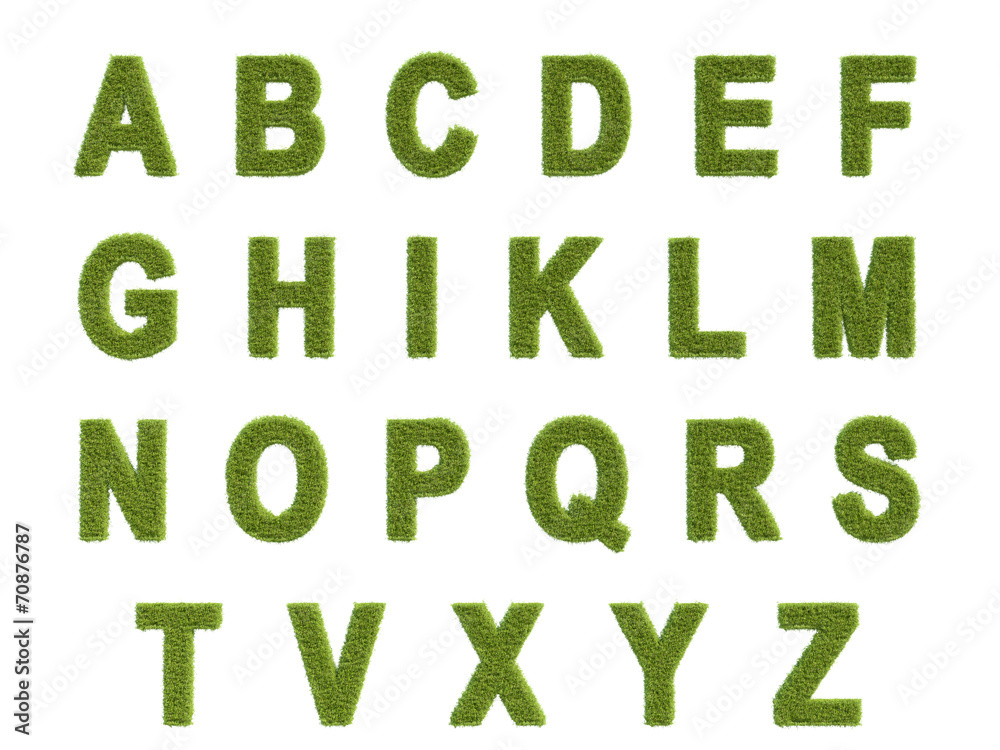 Alphabet of the grass