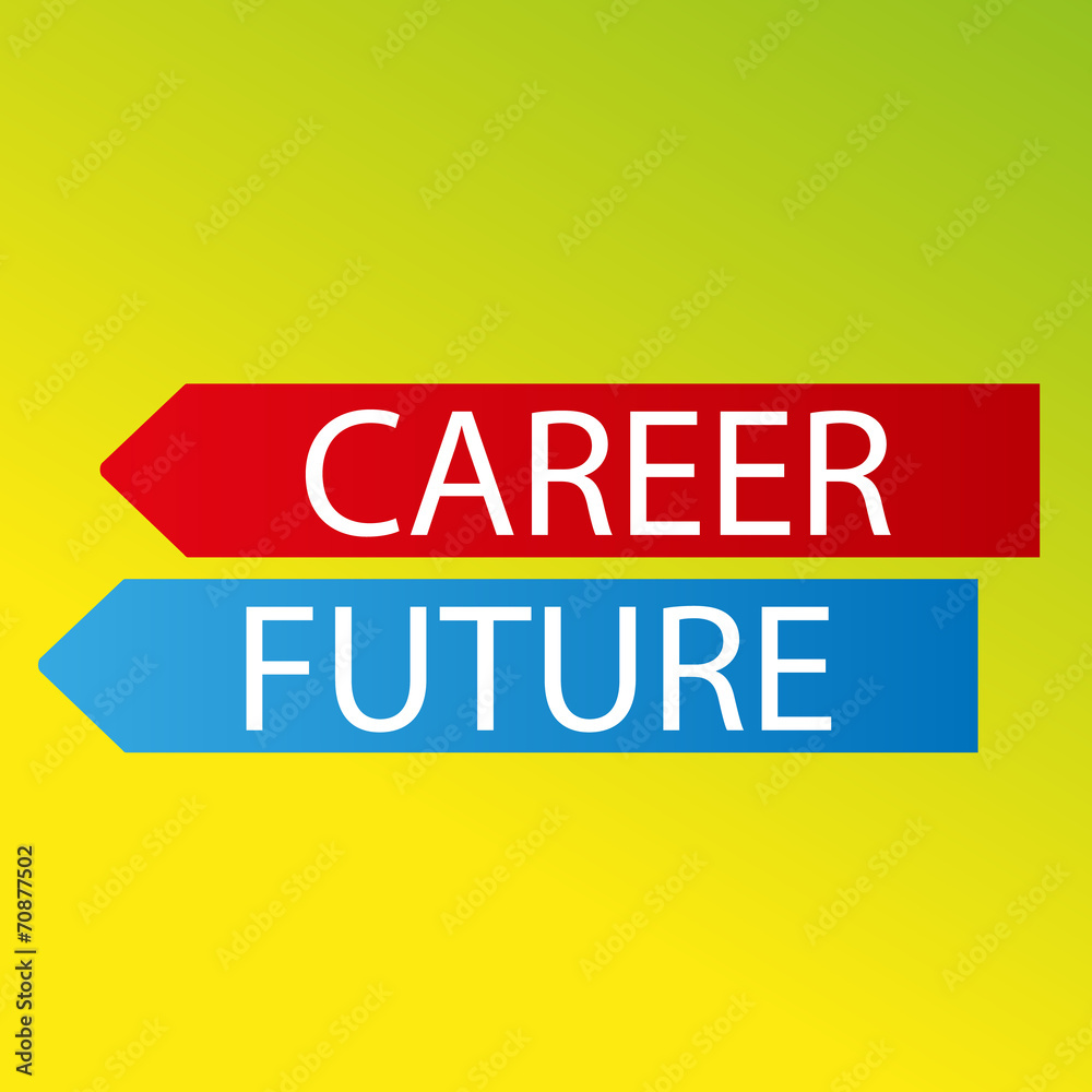 vector color arrows career future on fresh background