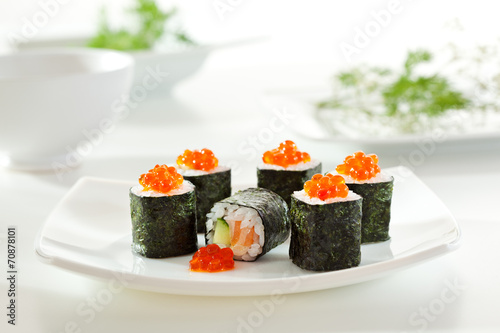 Wallpaper Mural Salmon Roll Torontodigital.ca