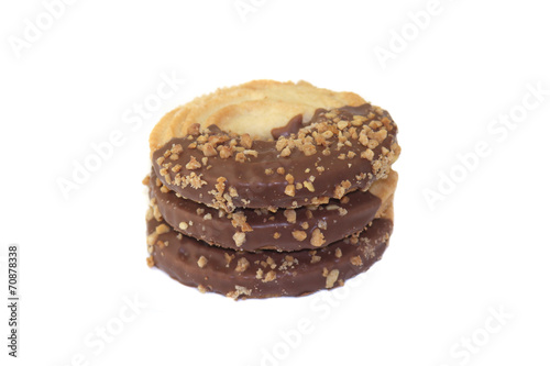 Schoko Butterkeks isoliert freigestellt