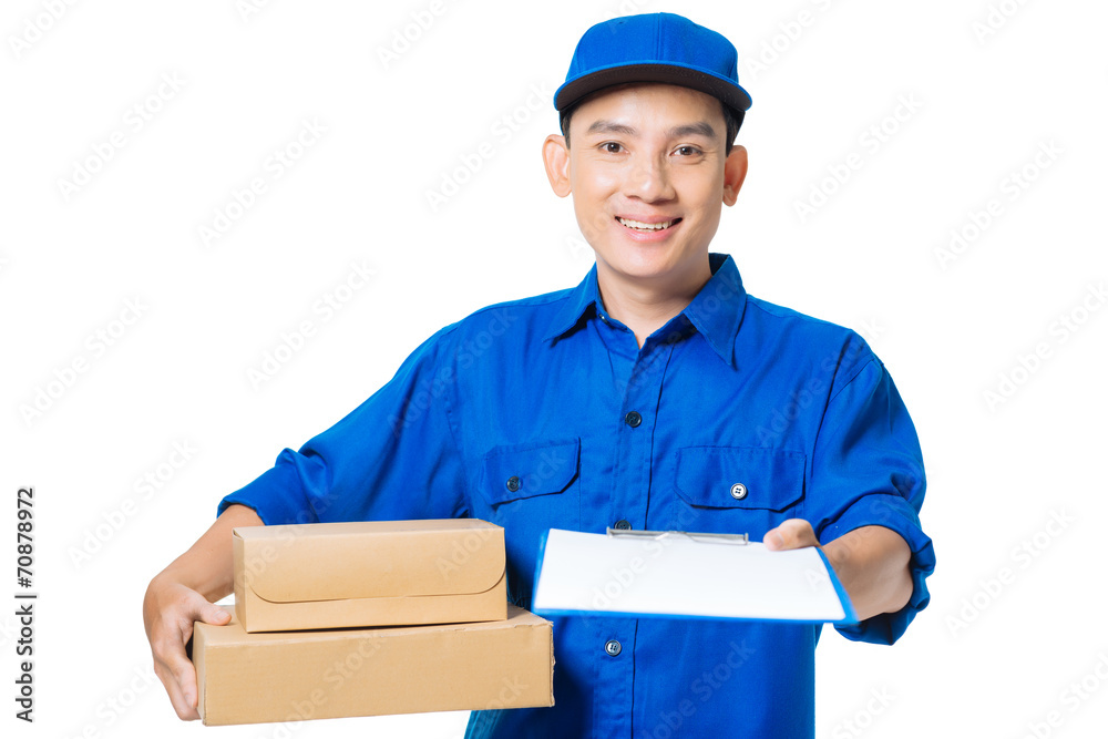Young delivery man Young delivery man