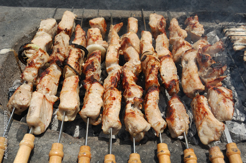 Obraz na płótnie Kebab w salonie
