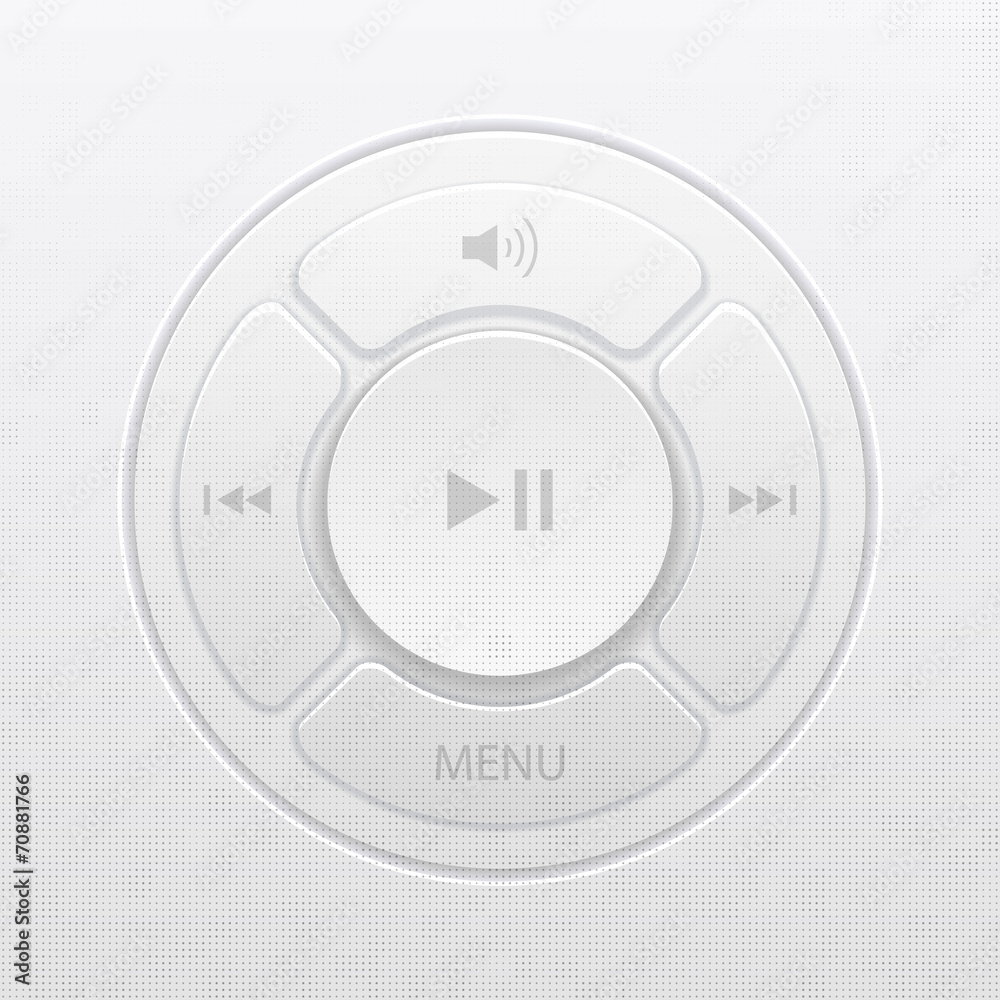 Vector interface design elements for music player icons Vector interface design elements for music player icons