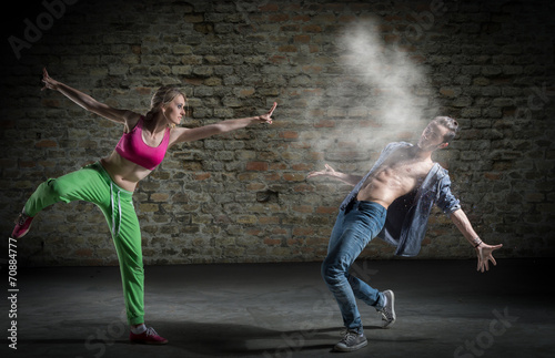 Canvastavla Couple de danseurs