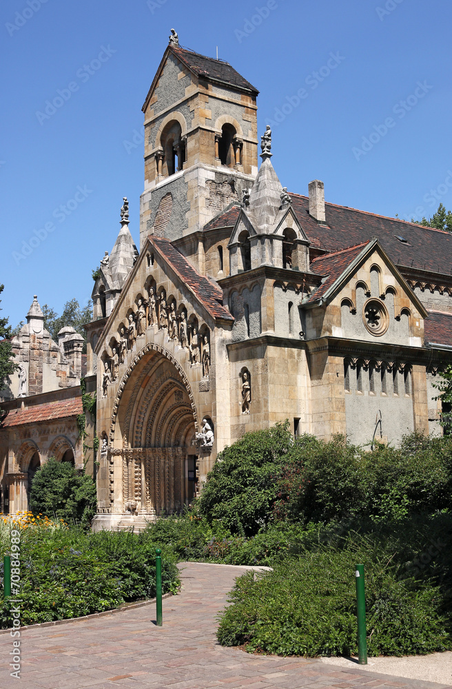 church in the Castle of Vajdahunyad in Budapest