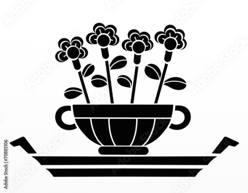 fiori in tazza