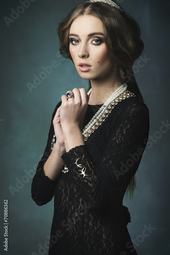 aristocratic antique woman