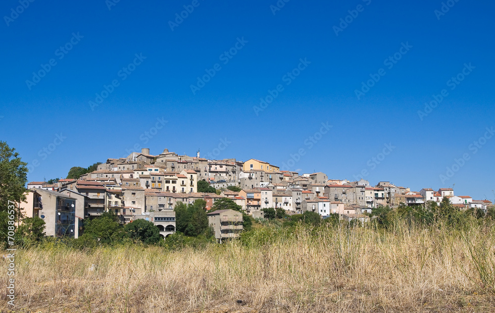 Panoramic view of Pietragalla. Basilicata. Italy.