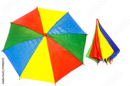 Colorful of umbrella on white background © torsak