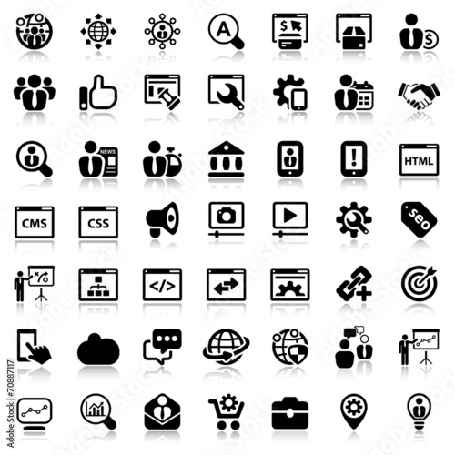 iconset seo black reflex