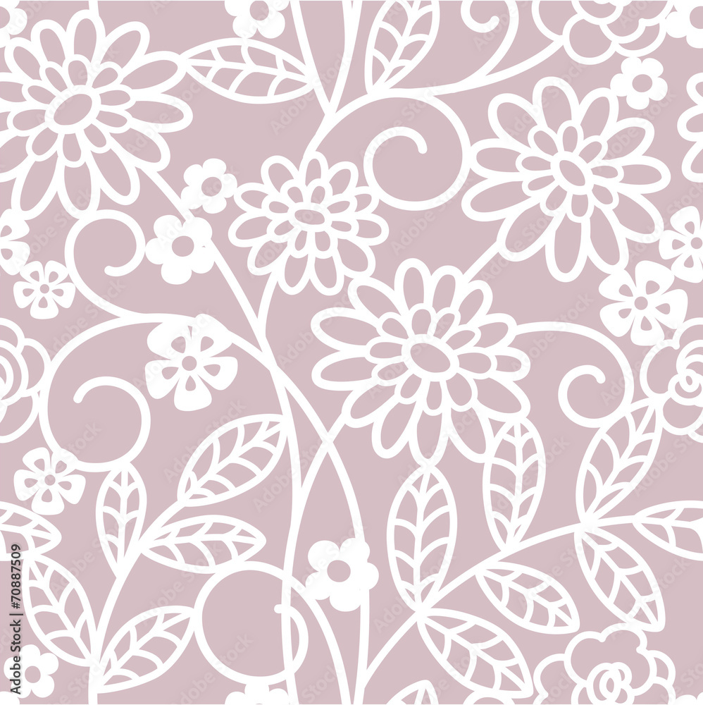 seamless  abstract floral background