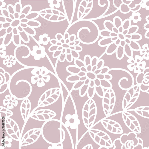 seamless  abstract floral background