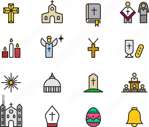 Catholic Religion icons
