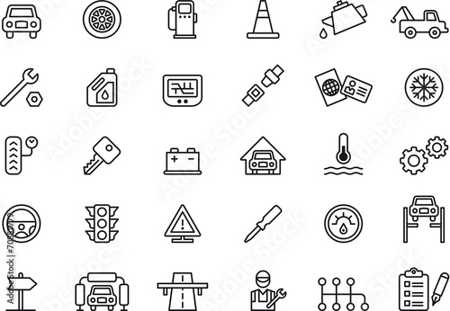 Car Repair Shop icons