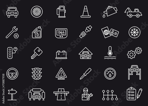 Car Repair Shop icons
