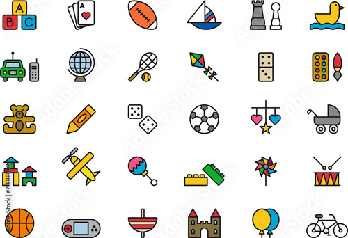 Toys icons