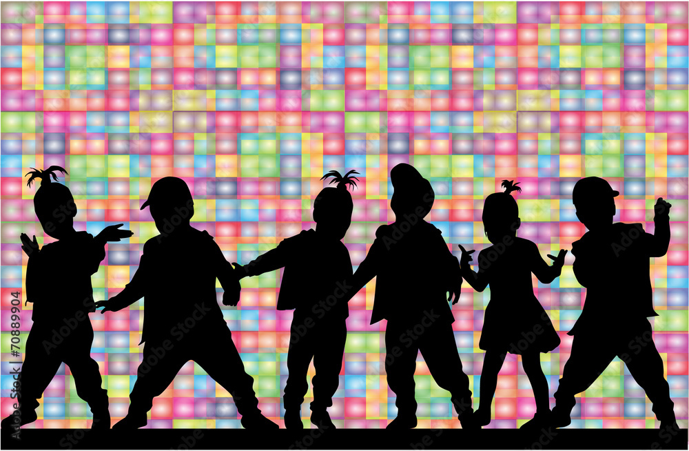 children silhouette children silhouette