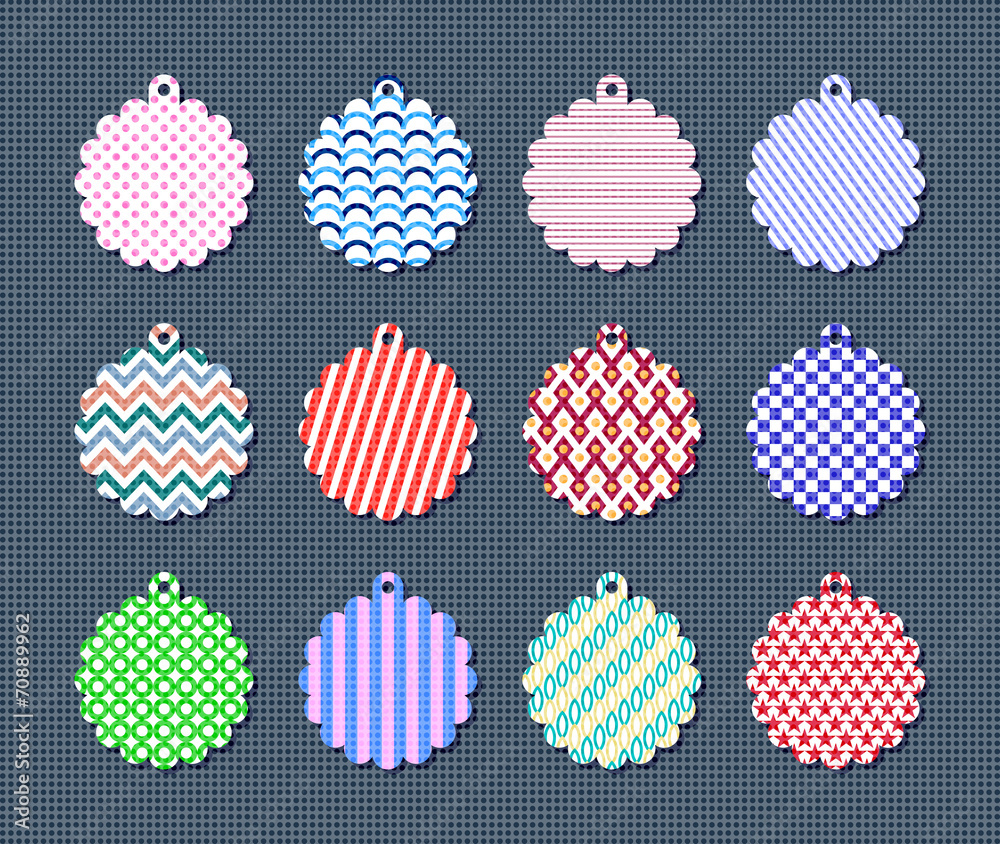Vector set of labels in retro style Vector set of labels in retro style