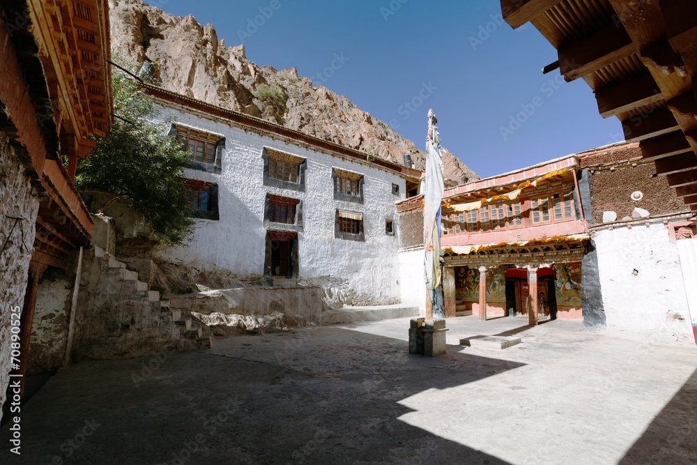 Karsha gompa - buddhist monastery in Zanskar valley