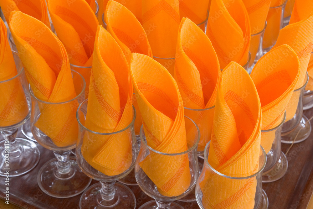 Fototapeta premium Glass napkins