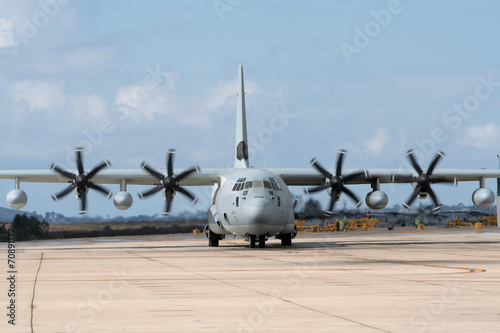 Military transport plane photo