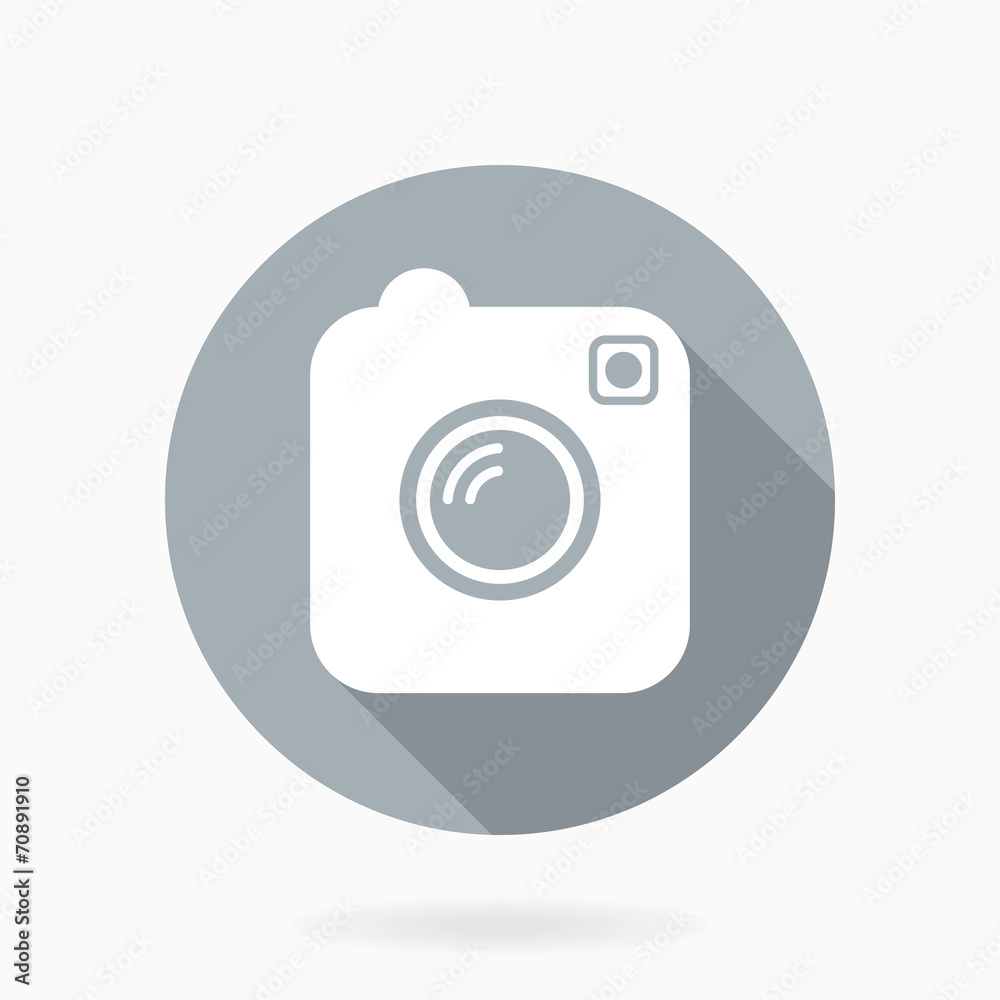 Camera Icon With Flat Design Camera Icon With Flat Design