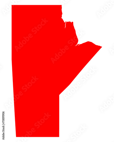 Karte von Manitoba photo