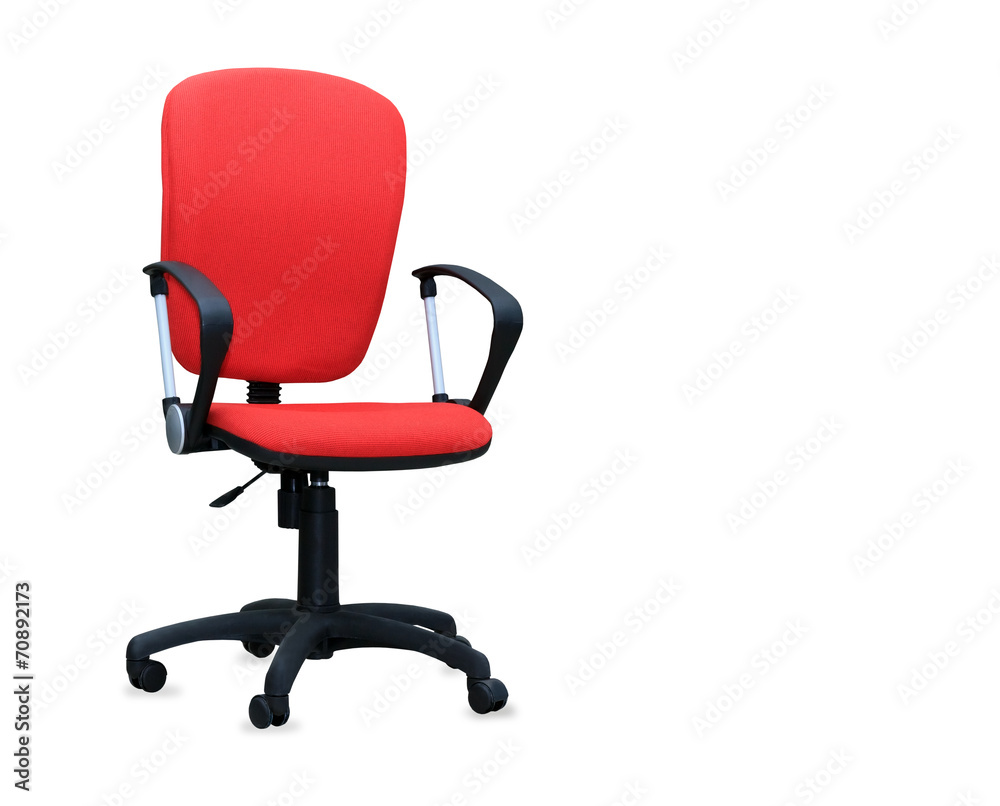 The red office chair. Isolated The red office chair. Isolated