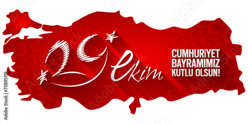 Tipografi Çalışması; 29 Ekim Cumhuriyet Bayramı