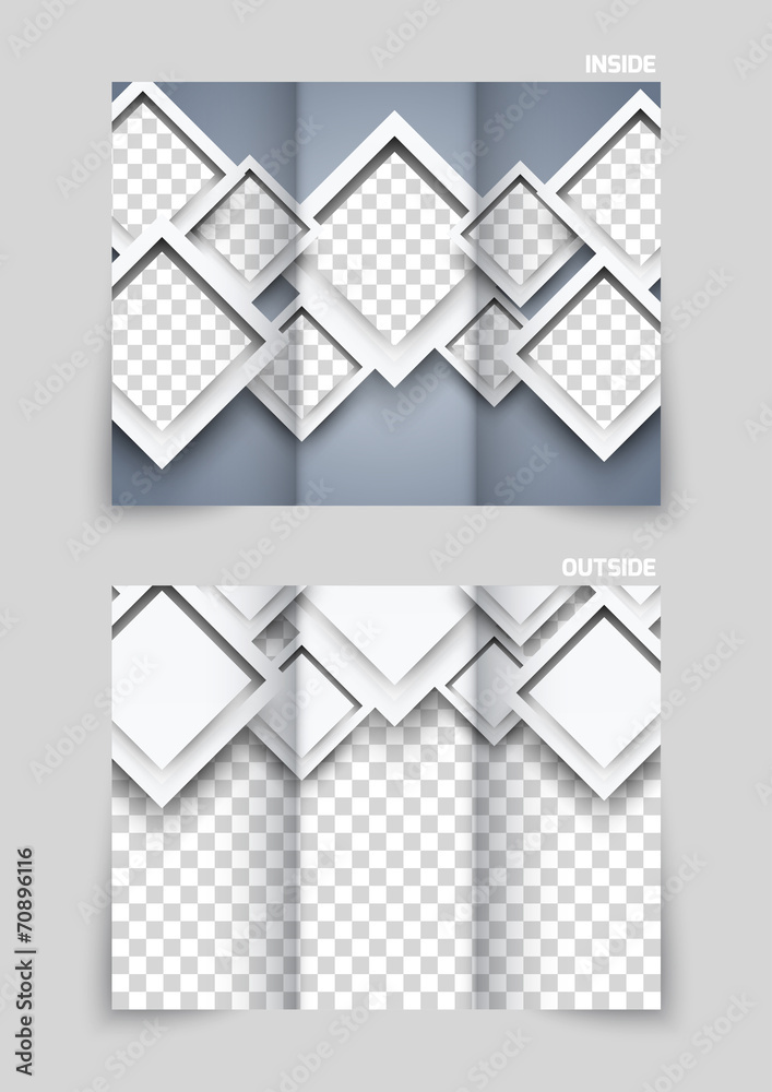 Obraz premium Tri-fold brochure template design
