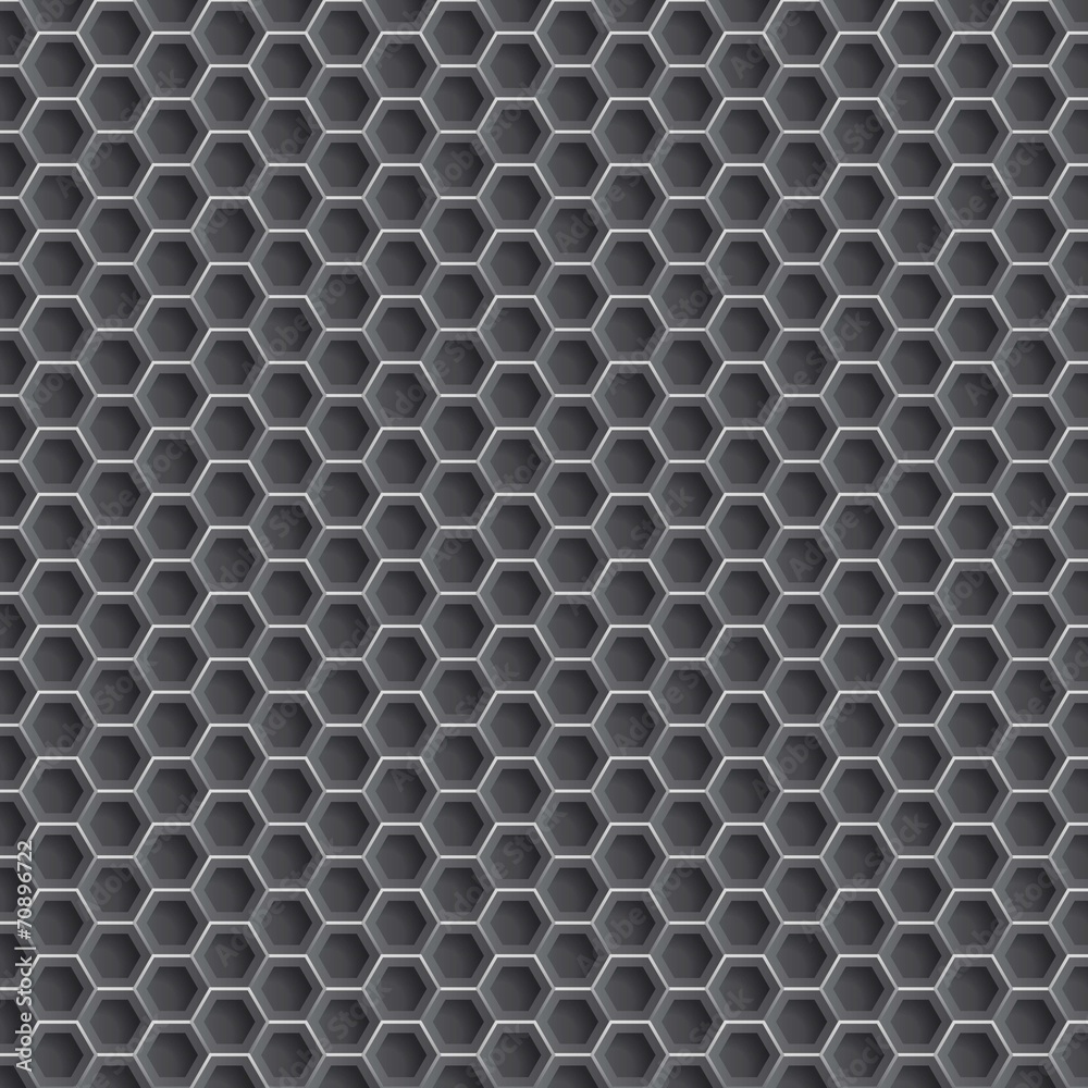 Realistic hexagonal grid background. Realistic hexagonal grid background.