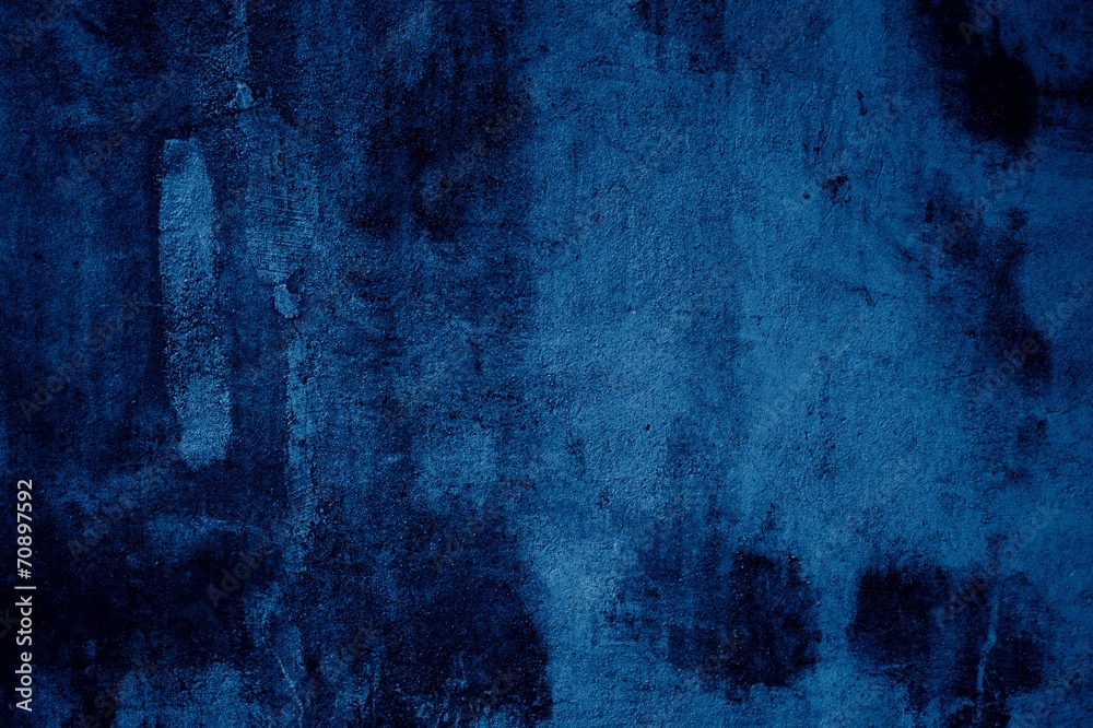 Blauer Hintergrund mit Kratzern und Flecken - obrazy, fototapety, plakaty 
