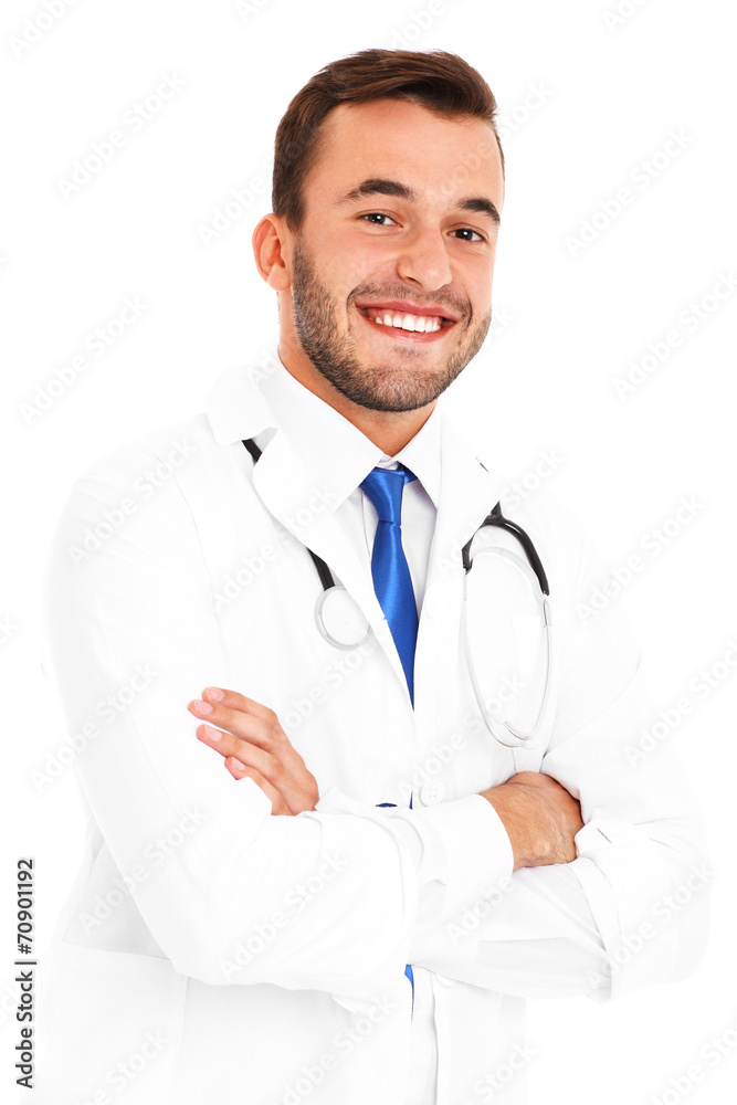Confident young doctor
